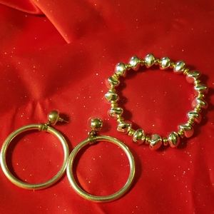 Bracelet and earrings set